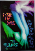 F186 Rickie Lee Jones, The Fillmore by Su Suttle - April 28-29, 1995 - San Francisco, Fillmore Gig Print