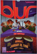 F208 Blur, The Fillmore by Eric Marshall - Janauary 29, 1996 - San Francisco, Fillmore Gig Print