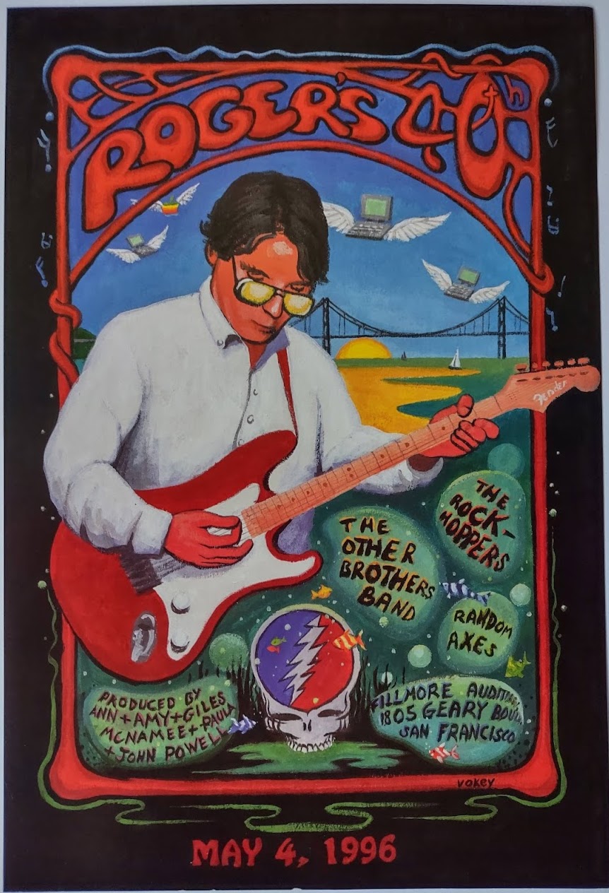 F220 Rogers 40th, The Fillmore by Vokey - May 4, 1996 - San Francisco, Fillmore Gig Print