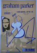 F25 Graham Parker, The Fillmore by Michael Shurtz & Arlene Owseichik - June 11, 1988 - San Francisco, Fillmore Gig Print