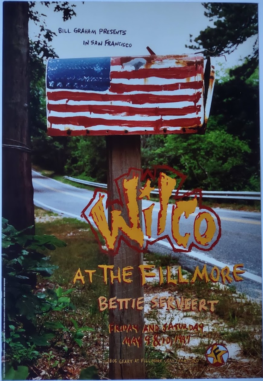 F271 Wilco, The Fillmore by Jonathan Hess - May 9-10, 1997 - San Francisco, Fillmore Gig Print