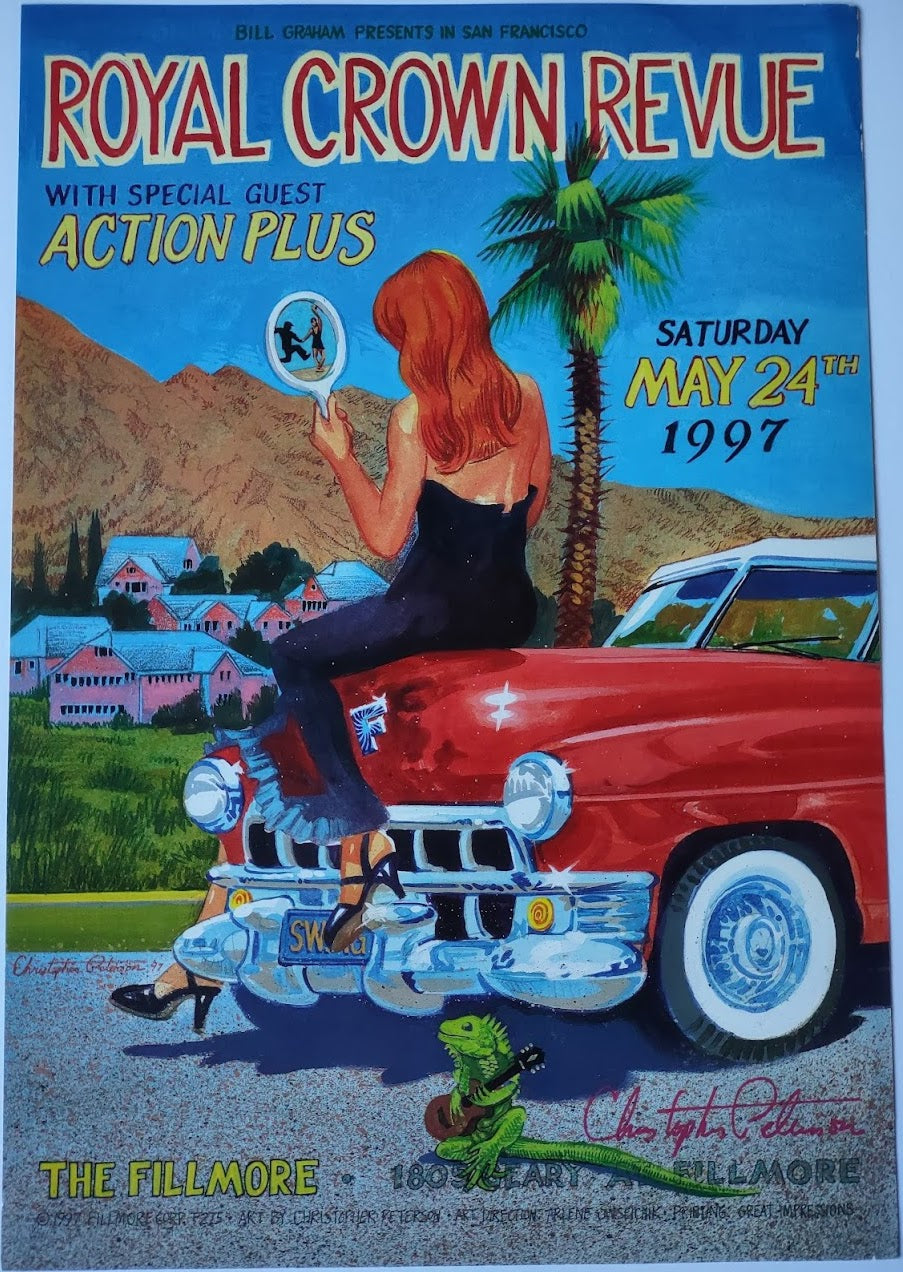 F275 Royal Crown Revue, The Fillmore, Signed by Christopher Peterson by Christopher Peterson - May 24, 1997 - San Francisco, Fillmore Gig Print
