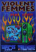 F291 Violent Femmes, The Fillmore by Chris Shaw - September 23, 1997 - San Francisco, Fillmore Gig Print