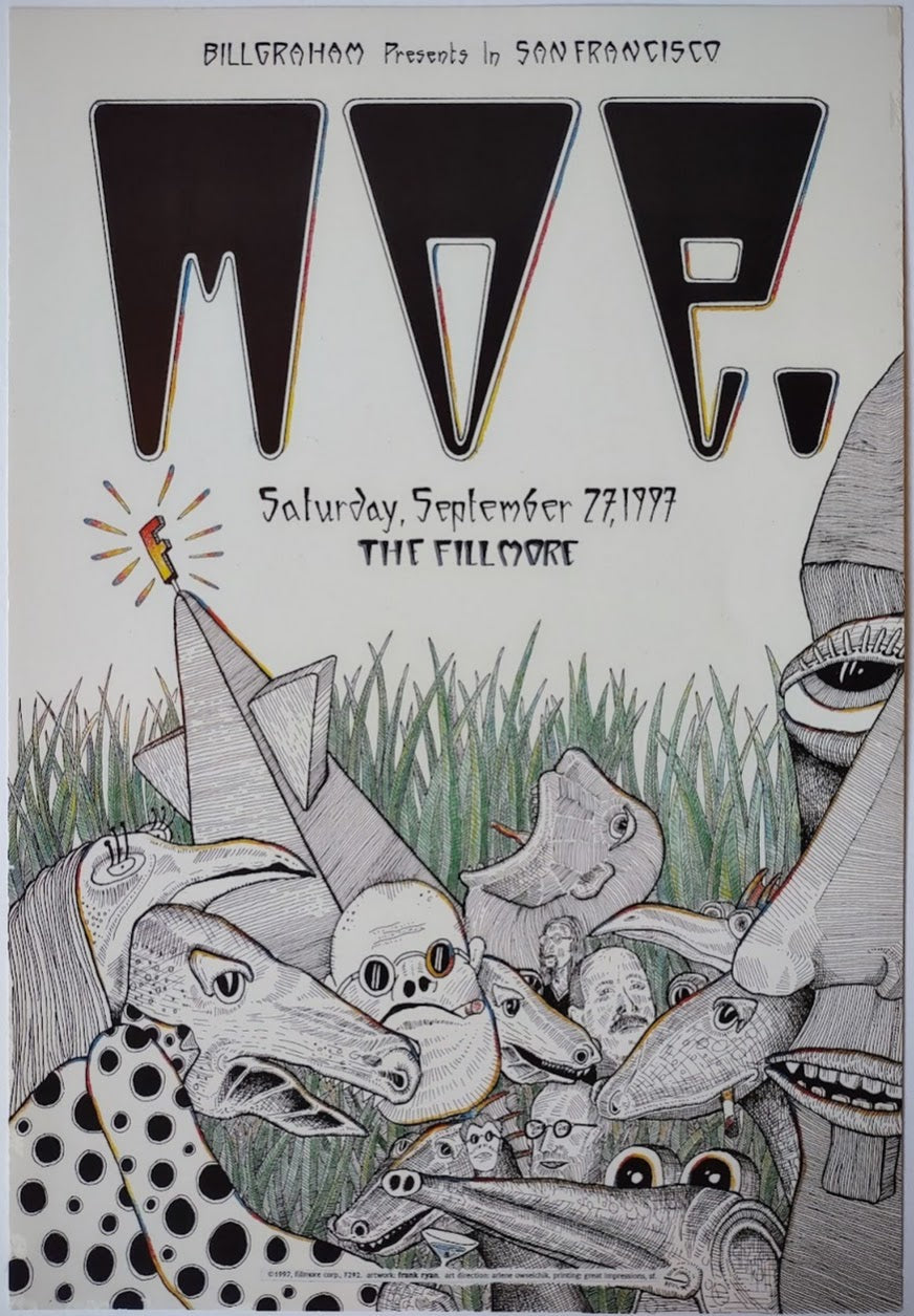 F292 Moe, The Fillmore by Frank Ryan - September 27, 1997 - San Francisco, Fillmore Gig Print