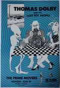 F29 Thomas Dolby & the Lost Toy People, The Fillmore by Gail Weissman & James Olness - June 20, 1988 - San Francisco, Fillmore Gig Print