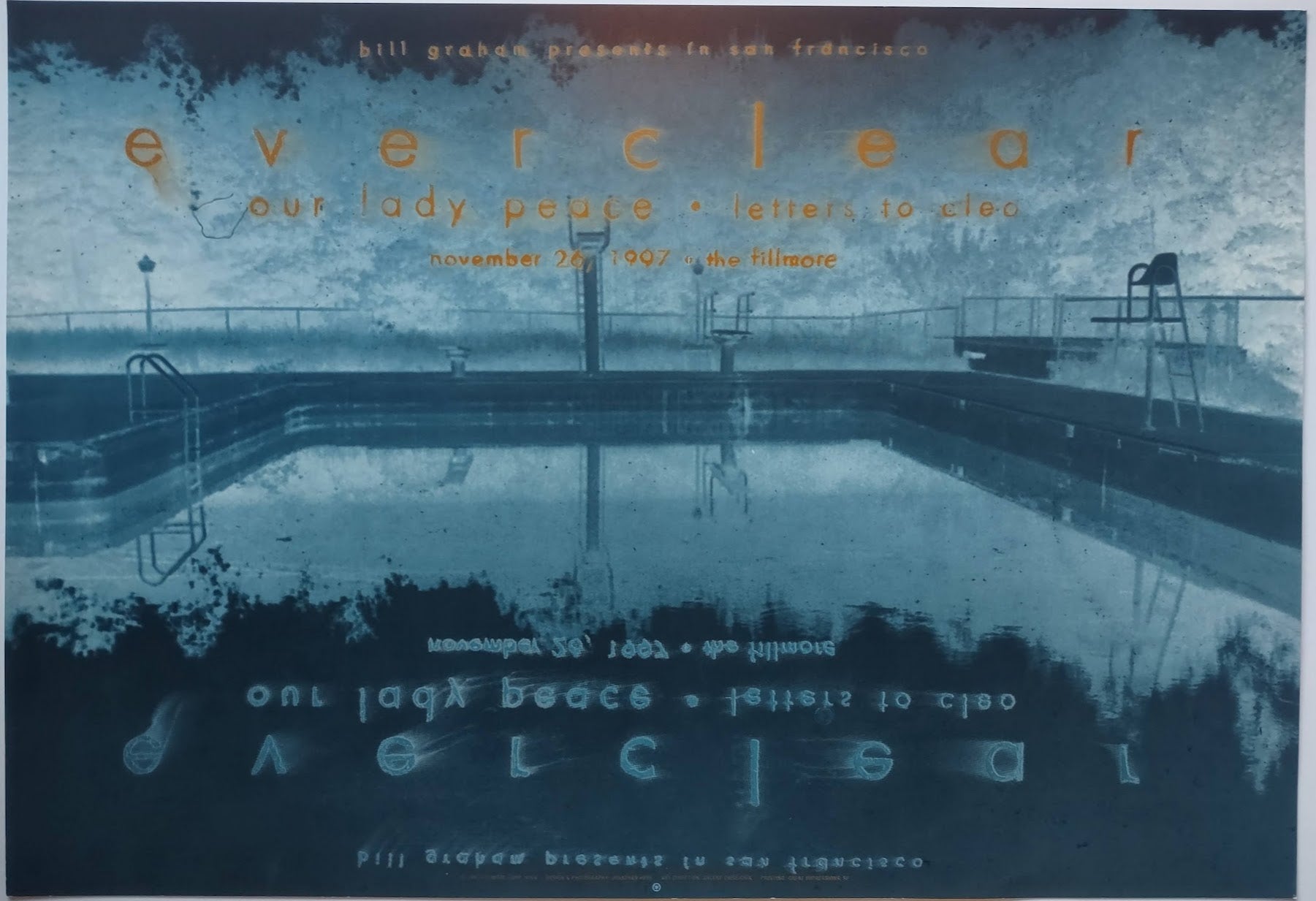 F304 Everclear, The Fillmore by Jonathan Hess - November 26, 1997 - San Francisco, Fillmore Gig Print