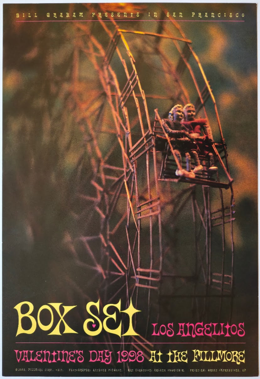 F314 Box Set, The Fillmore by Anthony Pidgeon - February 14, 1998 - San Francisco, Fillmore Gig Print