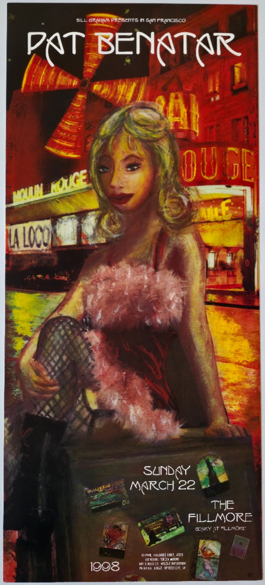 F320 Pat Benatar, The Fillmore by Teresa Moore - March 22, 1998 - San Francisco, Fillmore Gig Print