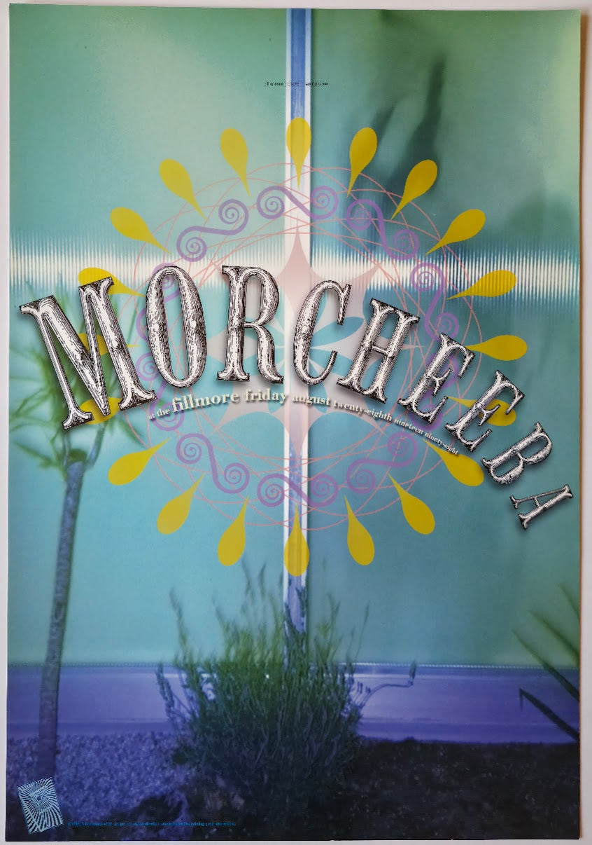F339 Morcheeba, The Fillmore by Rex Ray - August 28, 1998 - San Francisco, Fillmore Gig Print