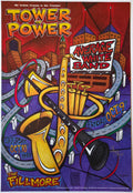 F343 Tower Of Power, Average White Band, (Signed by Shaw) The Fillmore by Chris Shaw - October 10, 1998 - San Francisco, Fillmore Gig Print