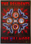 F346 The Residents, The Fillmore by Poor Known Grafix - October 29-31, 1998 - San Francisco, Fillmore Gig Print