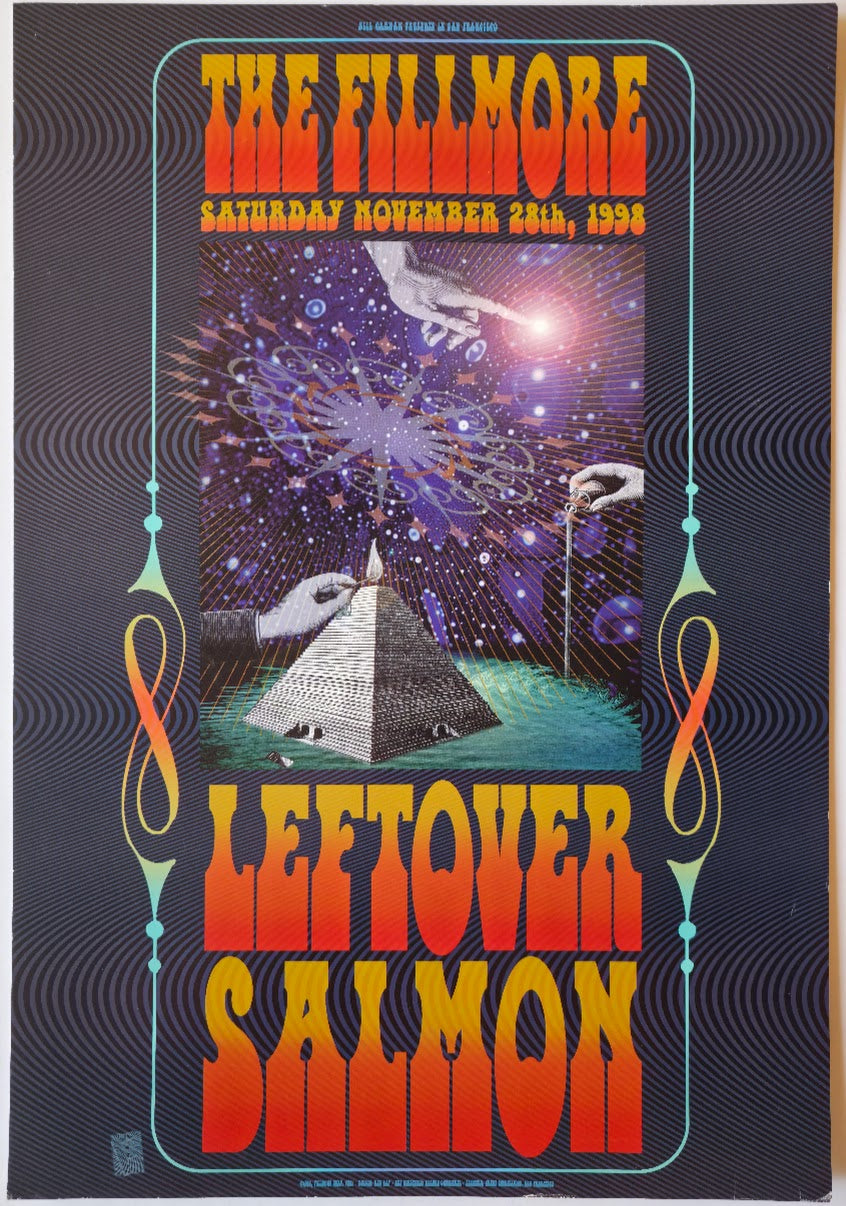 F351 Leftover Salmon, The Fillmore by Rex Ray - November 28, 1998 - San Francisco, Fillmore Gig Print
