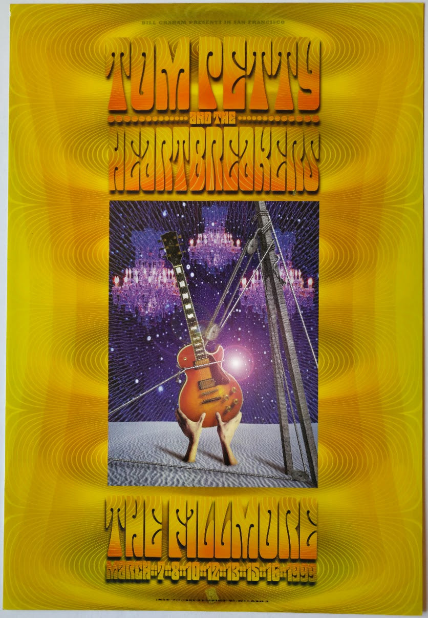 F368 Tom Petty And The Heartbreakers, The Fillmore by Rex Ray - March, 1999 - San Francisco, Fillmore Gig Print