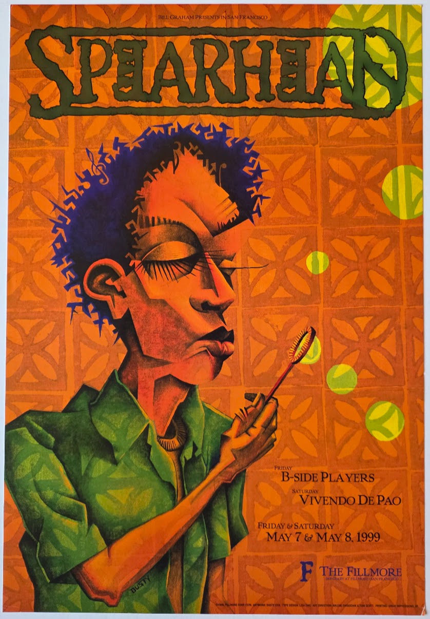 F376 Spearhead, The Fillmore by Dusty Cox - May 7-8, 1999 - San Francisco, Fillmore Gig Print
