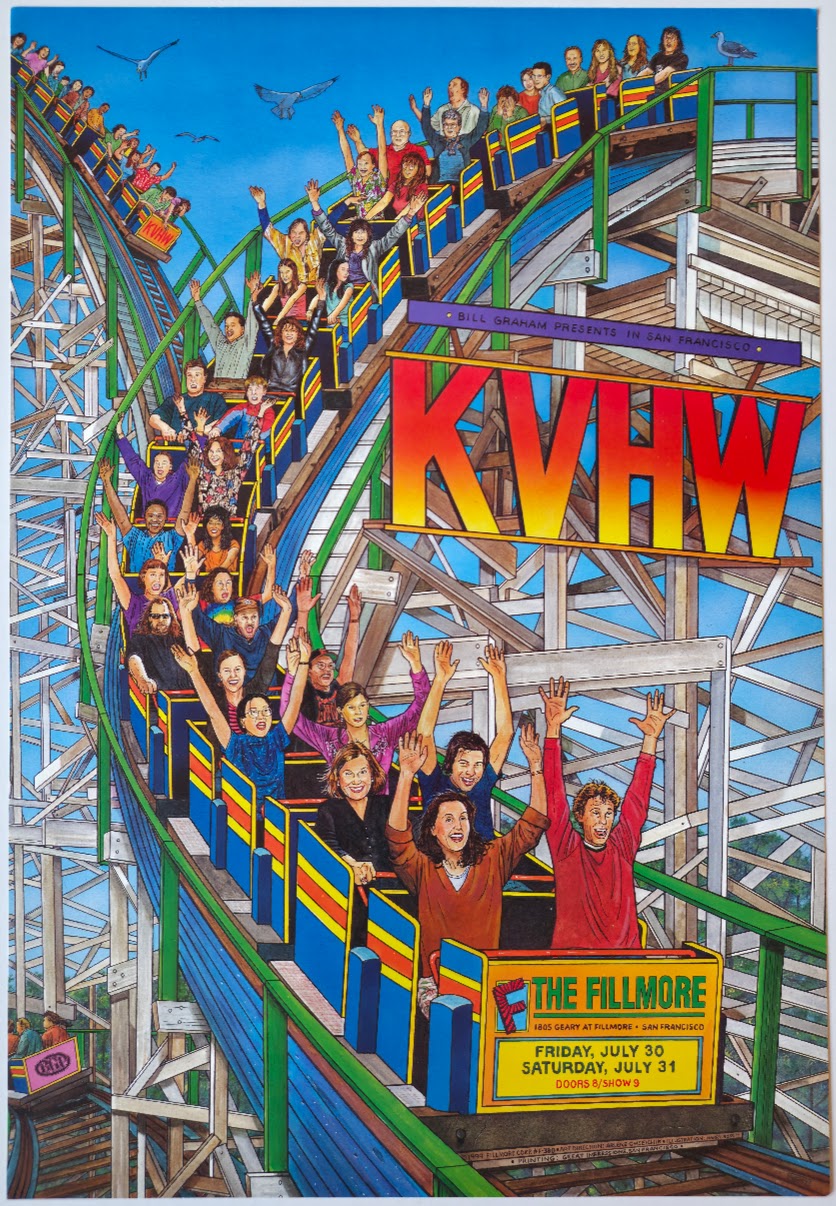 F380 KVHW, The Fillmore by Harry Rossit - July 30-31, 1999 - San Francisco, Fillmore Gig Print