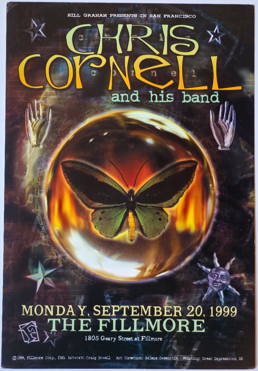 F383 Chris Cornell And His Band, The Fillmore by Craig Howell - September 20, 1999 - San Francisco, Fillmore Gig Print