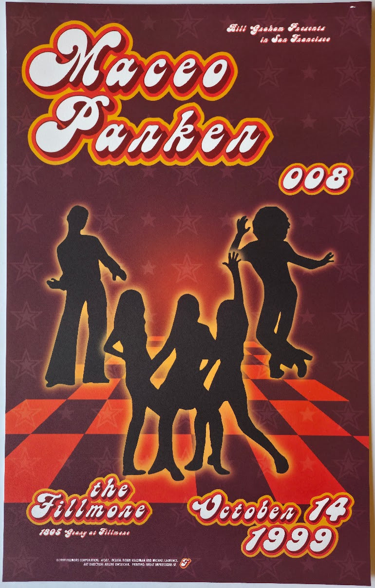 F387 Maceo Parker, 008, The Fillmore by Robin Waldman, Michael Laurence - October 14, 1999 - San Francisco, Fillmore Gig Print