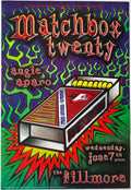 F405 Matchbox Twenty, Angie Aparo, (Signed by Shaw) The Fillmore by Chris Shaw - June 7, 2000 - San Francisco, Fillmore Gig Print