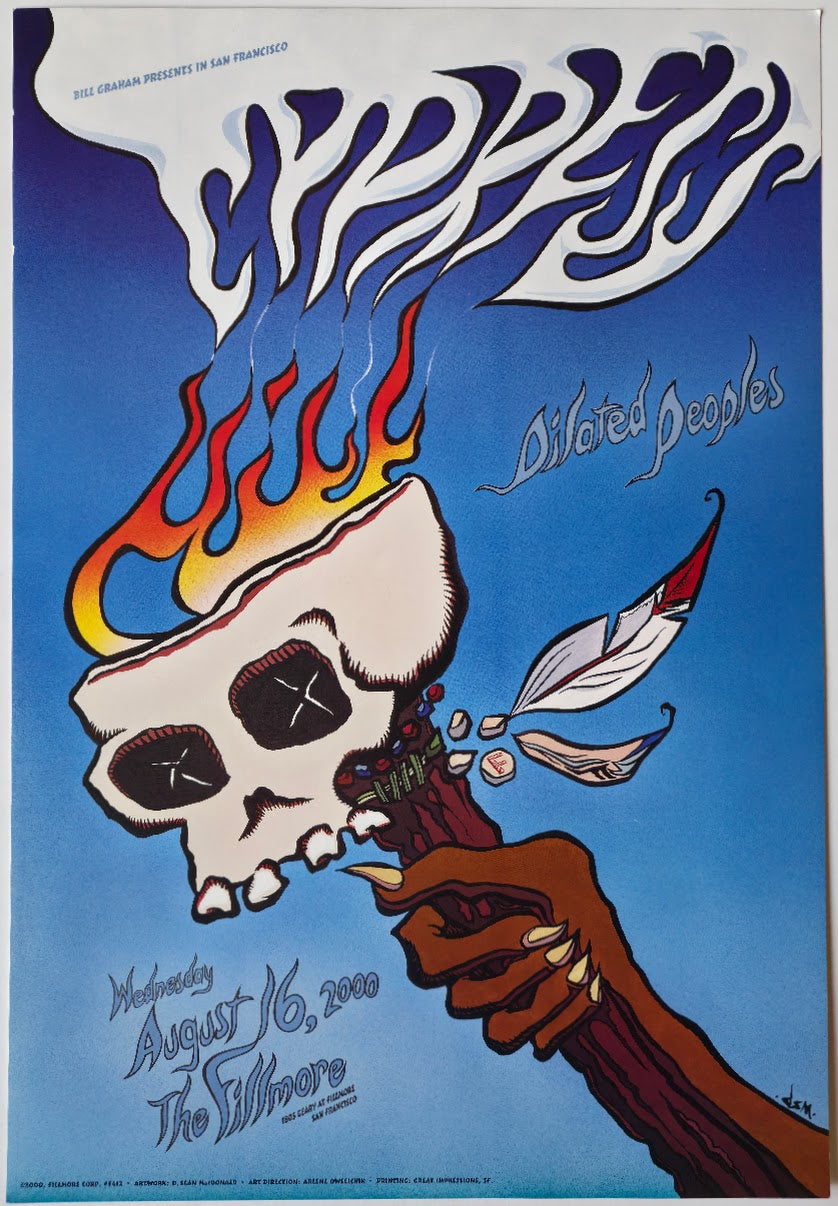 F412 Cyrpress Hill, Dialated Peoples, The Fillmore by D. Sean MacDonald - August 16, 2000 - San Francisco, Fillmore Gig Print