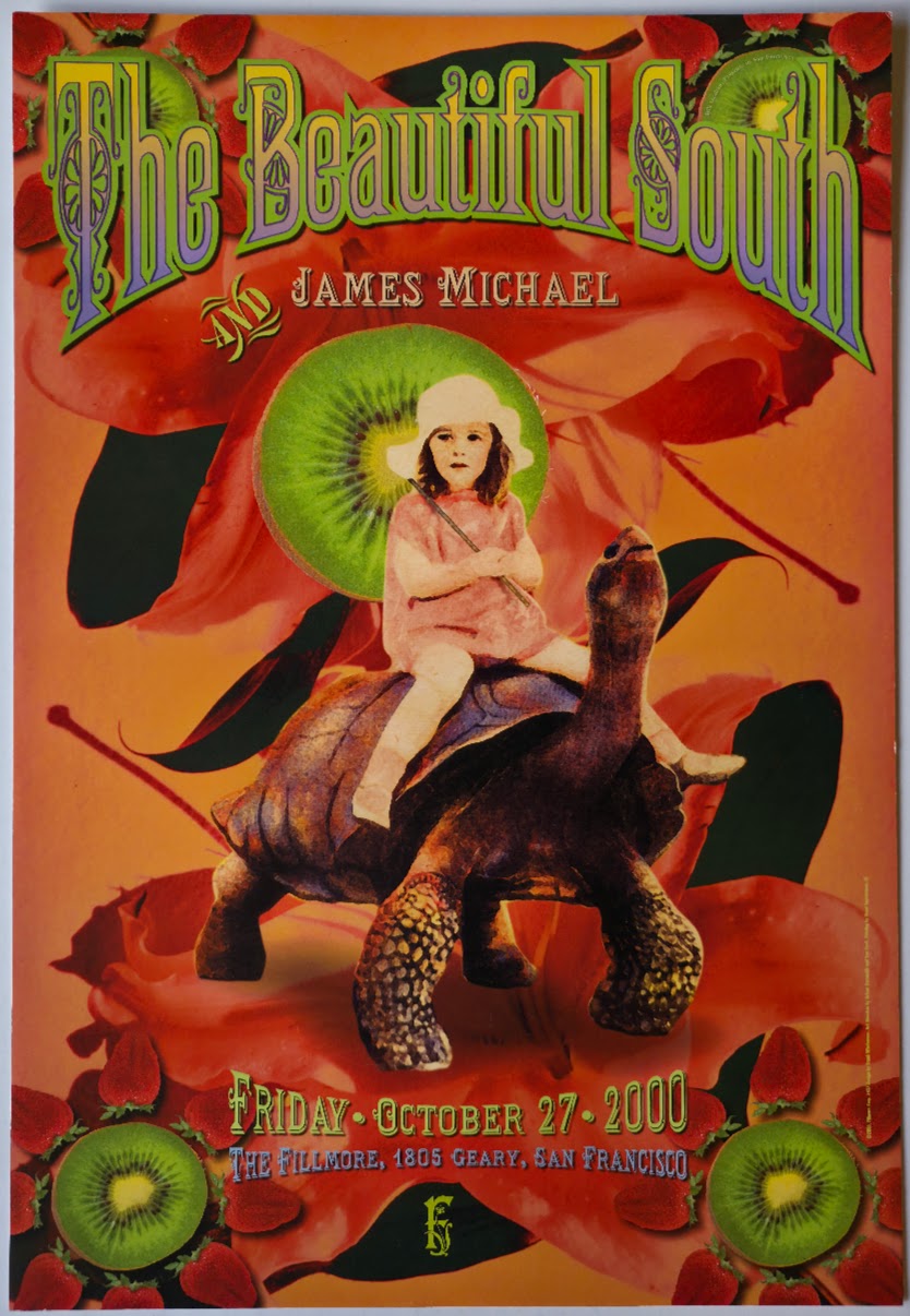 F427 The Beautiful South, James Michael, The Fillmore by Frank Wiedemann - October 27, 2000 - San Francisco, Fillmore Gig Print