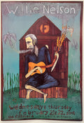 F439 Willie Nelson, The Fillmore by Joel Elrod - February 21-22, 2001 - San Francisco, Fillmore Gig Print