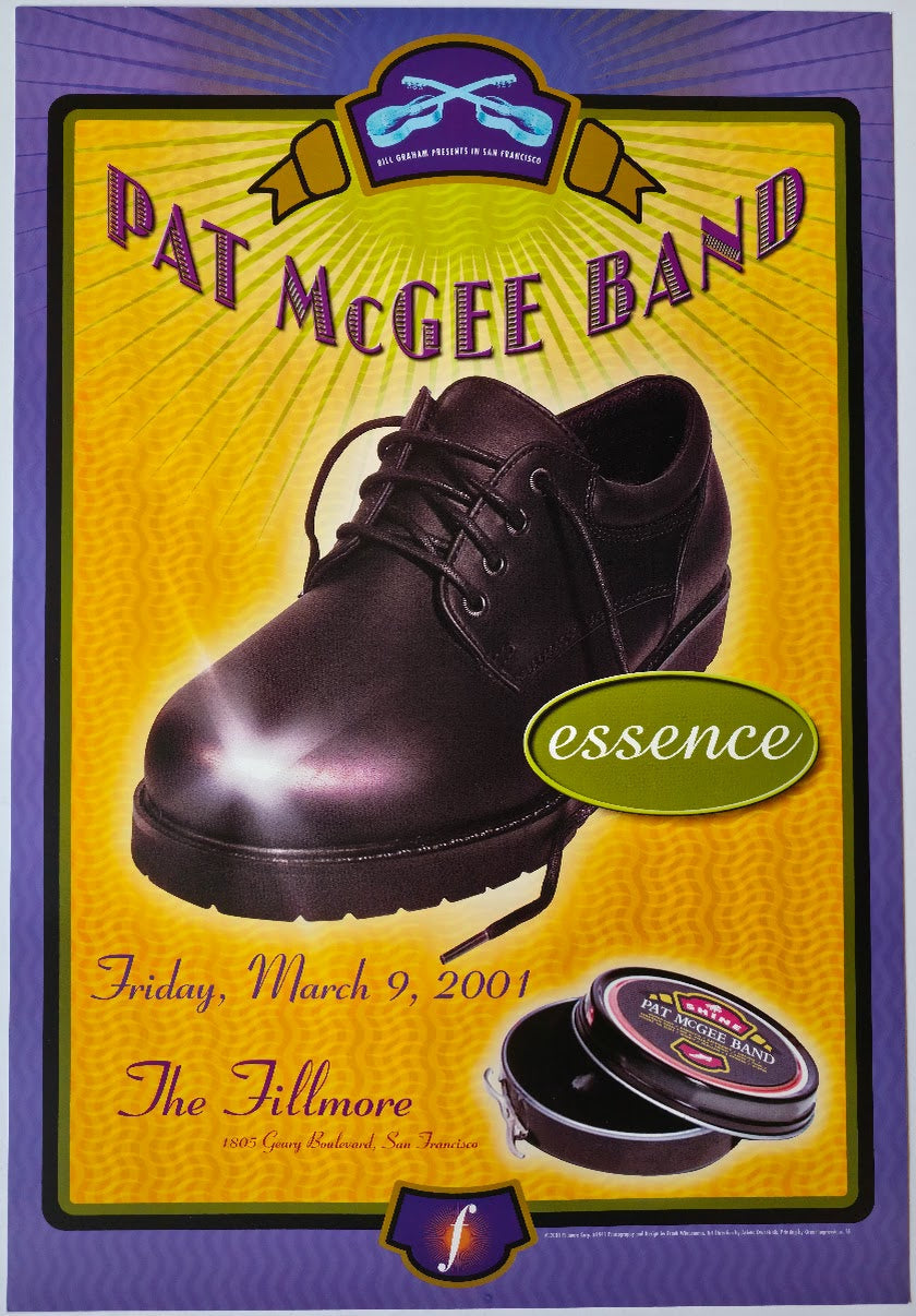 F441 Pat McGee Band, Essence, The Fillmore by Frank Wiedman - March 9, 2001 - San Francisco, Fillmore Gig Print