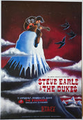 F443 Steve Earle And The Dukes, The Fillmore by J. Shea - March 13, 2001 - San Francisco, Fillmore Gig Print
