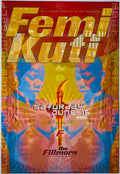 F467 Femi Kuti, The Fillmore by Ryan Blum - June 16, 2001 - San Francisco, Fillmore Gig Print