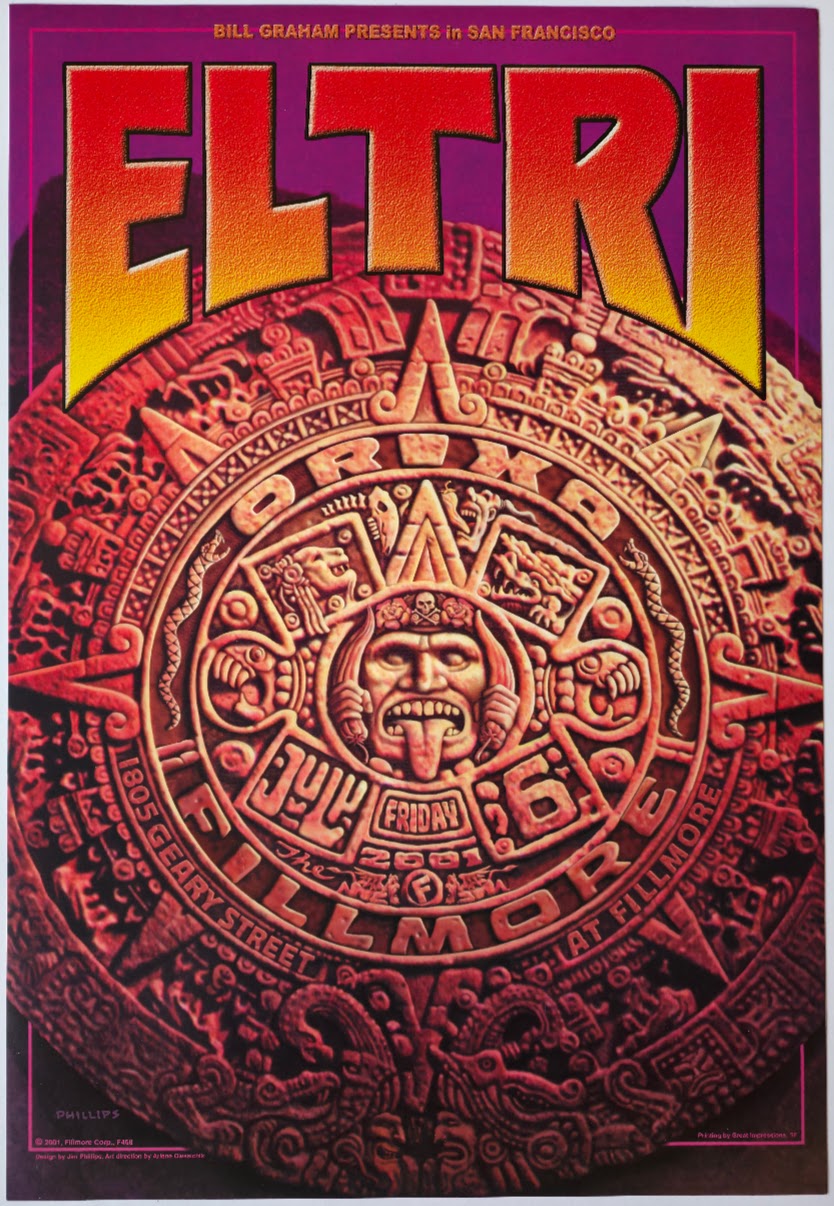 F468 Eltri, The Fillmore by Jim Phillips - July 6, 2001 - San Francisco, Fillmore Gig Print