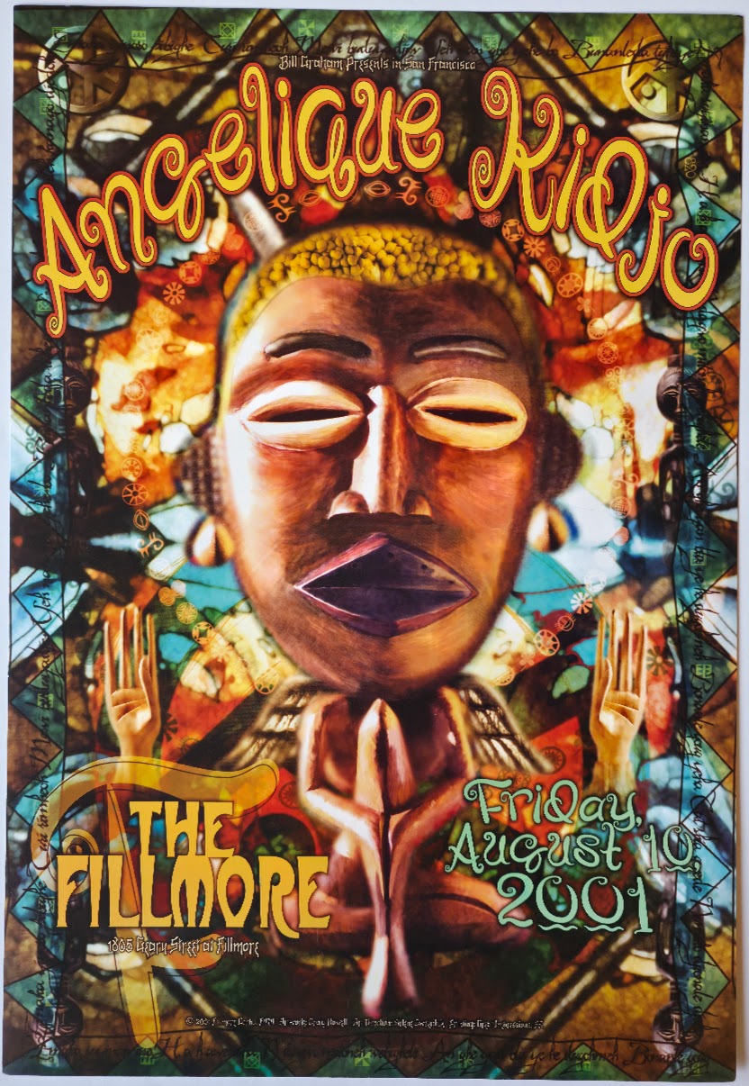 F474 Angelique Kidjo, The Fillmore by Craig Howell - August 10, 2001 - San Francisco, Fillmore Gig Print