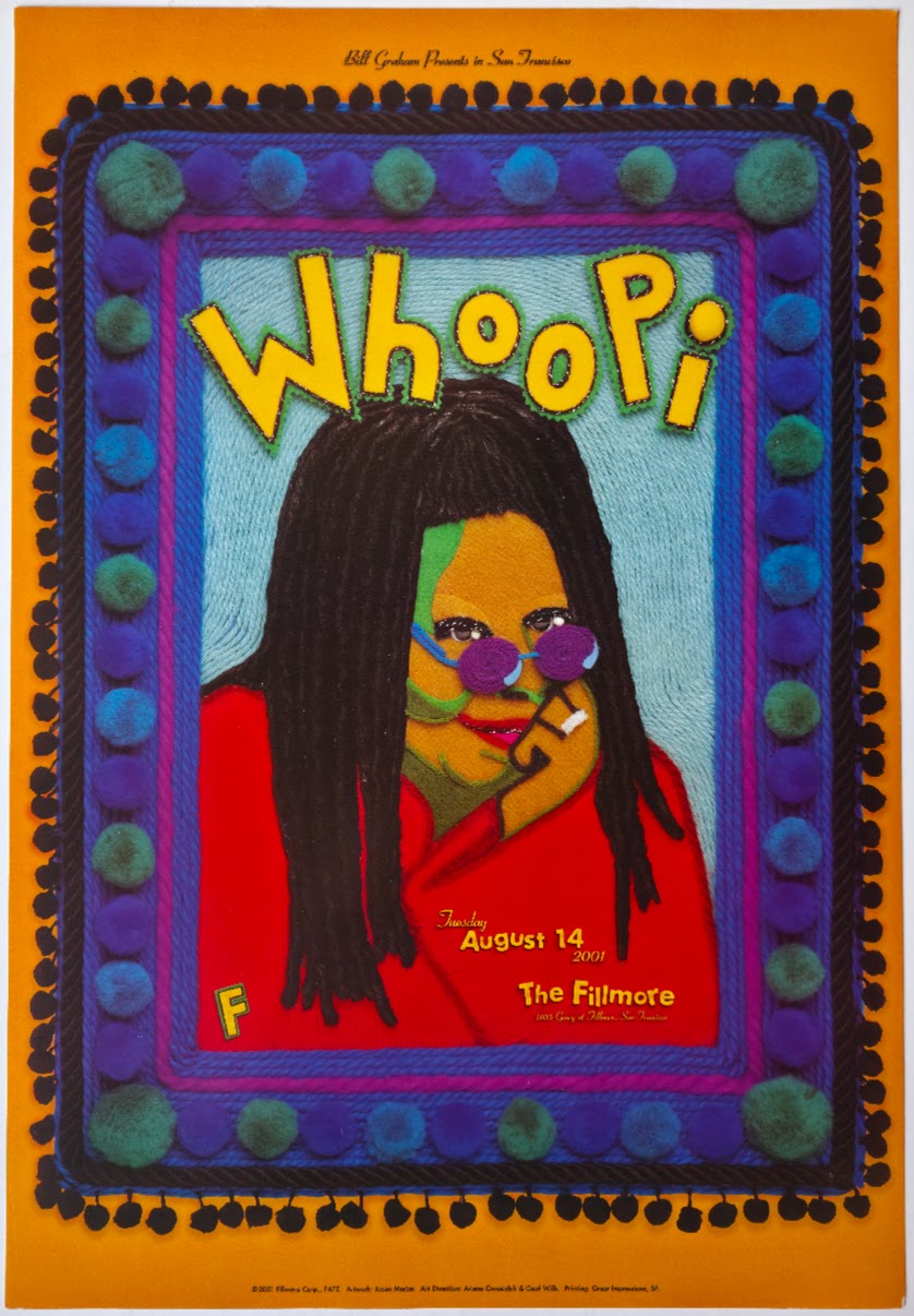 F475 Whoopi, The Fillmore by Jason Mecier - August 14, 2001 - San Francisco, Fillmore Gig Print