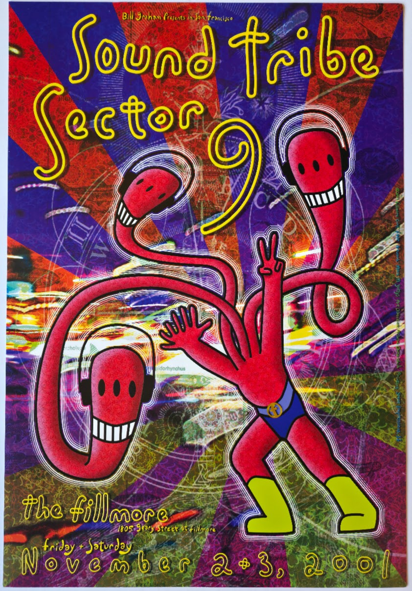 F486 Sound Tribe Sector 9, The Fillmore by Mark M. Gettys - November 2-3, 2001 - San Francisco, Fillmore Gig Print