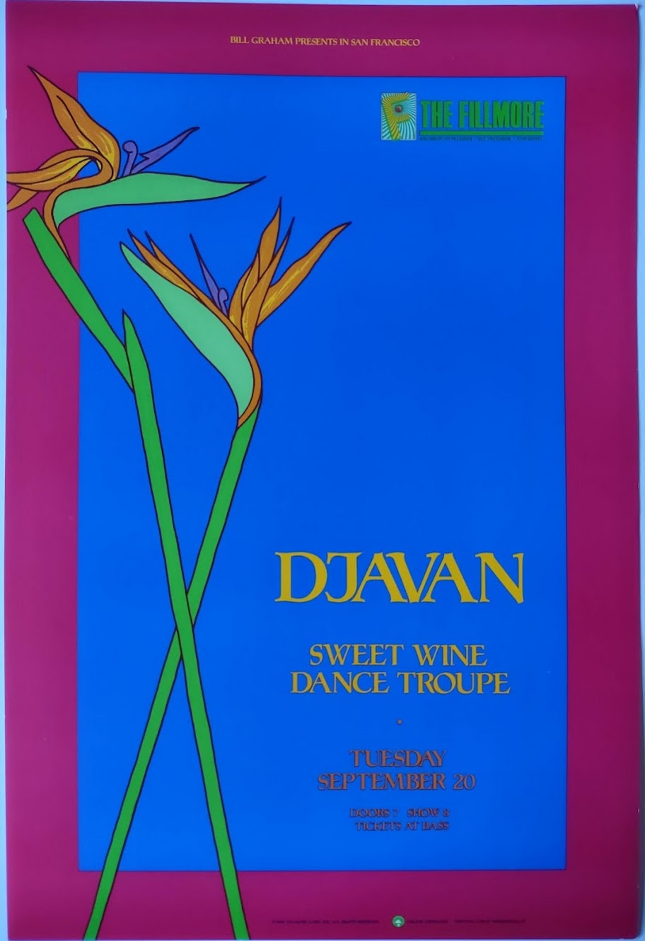 F50 Djavan, The Fillmore by Arlene Owseichik - September 20, 1988 - San Francisco, Fillmore Gig Print