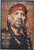 F511 Willie Nelson, The Fillmore by Jason Mecier - February 19-22, 2002 - San Francisco, Fillmore Gig Print