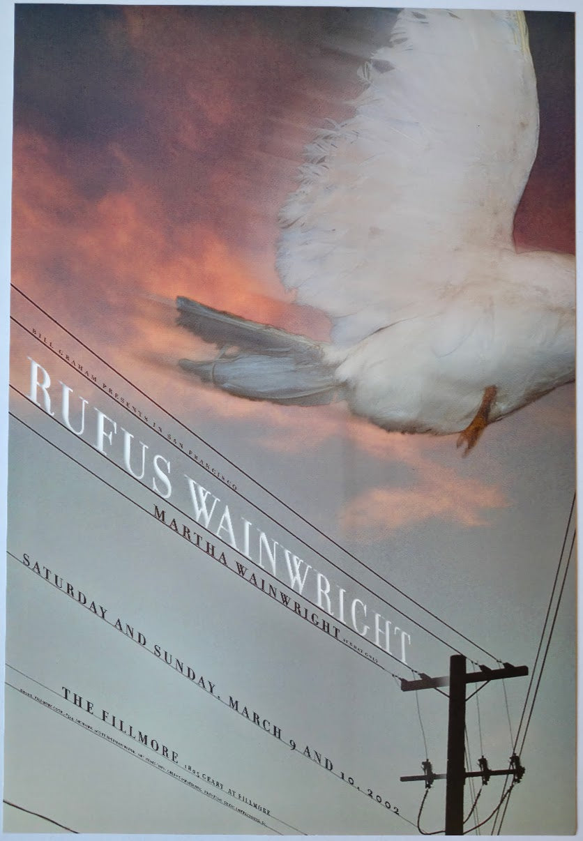 F514 Rufus Wainwright, The Fillmore by Scott Idleman/Blink - March 9-10, 2002 - San Francisco, Fillmore Gig Print