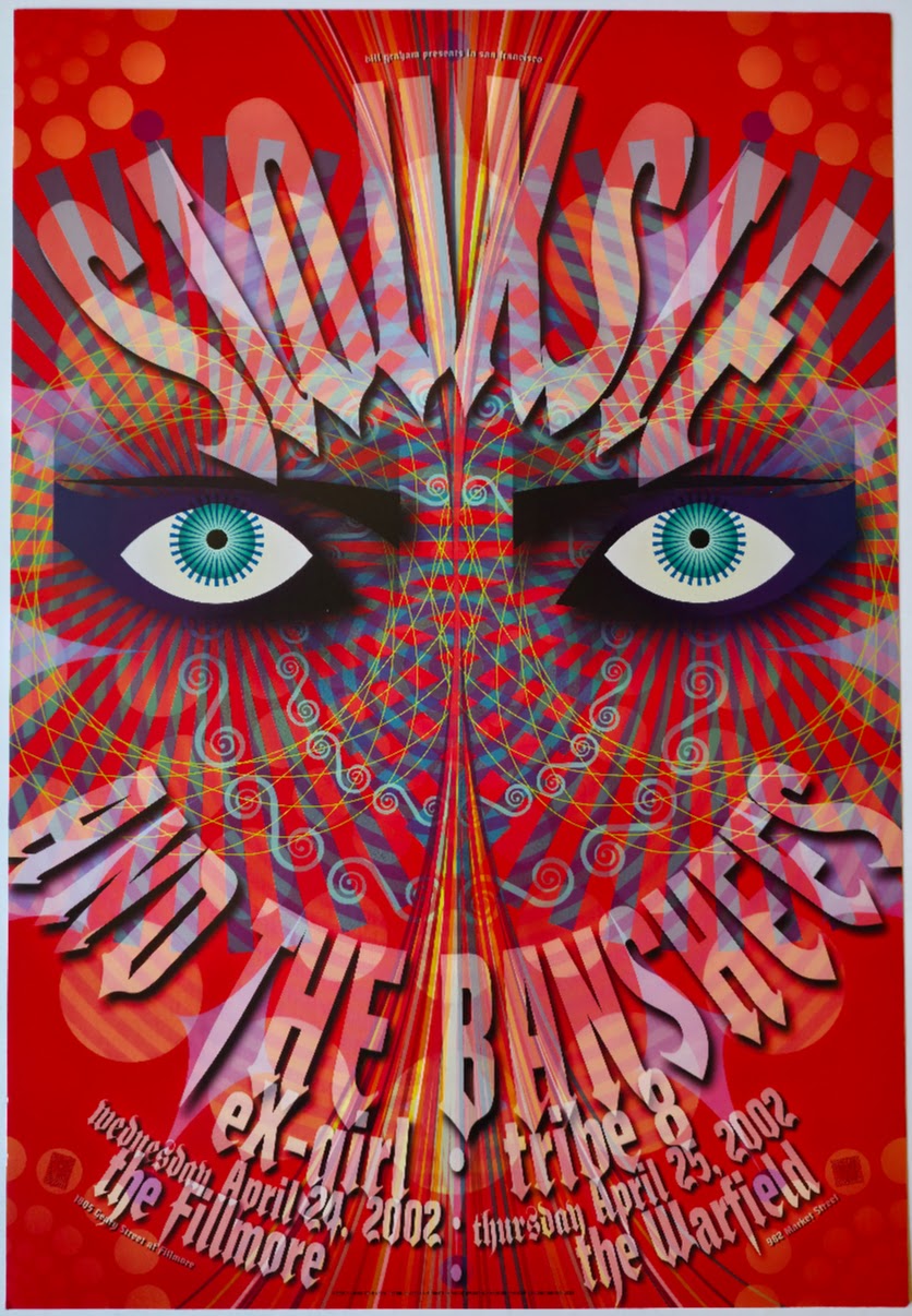 F520 Siouxsie And The Banshes, The Fillmore by Rex Ray - April 24-25, 2002 - San Francisco, Fillmore Gig Print