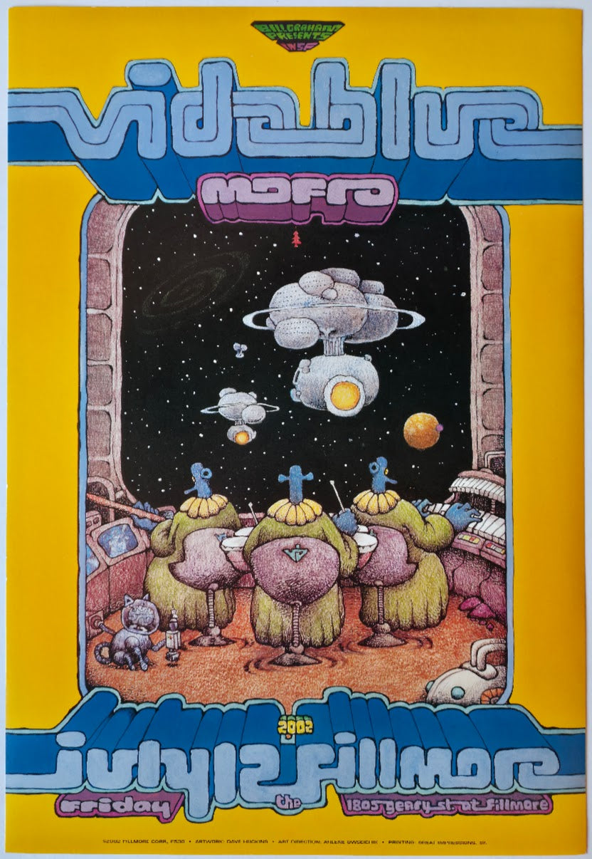 F530A Vida Blue, Mofro, The Fillmore by Dave Huckins - July 12, 2002 - San Francisco, Fillmore Gig Print