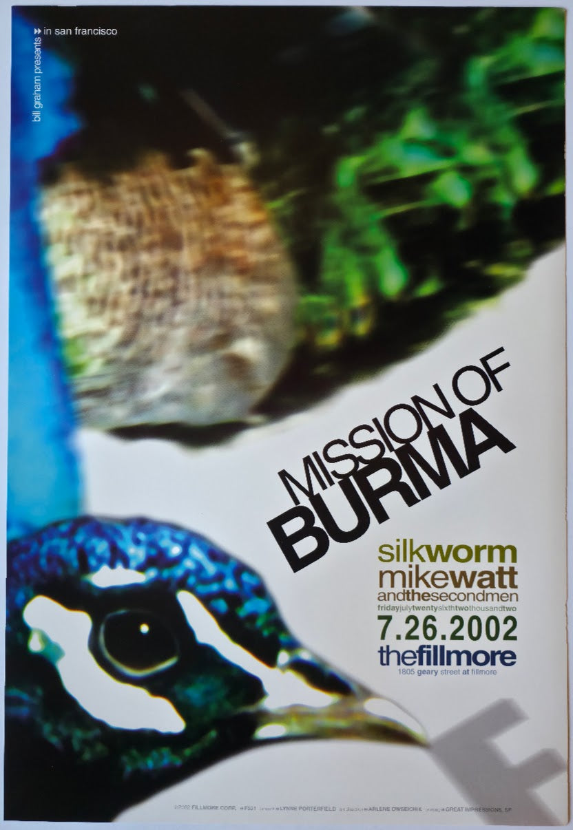 F531 Mission Of Burma, The Fillmore by Lynne Porterfield - July 26, 2002 - San Francisco, Fillmore Gig Print