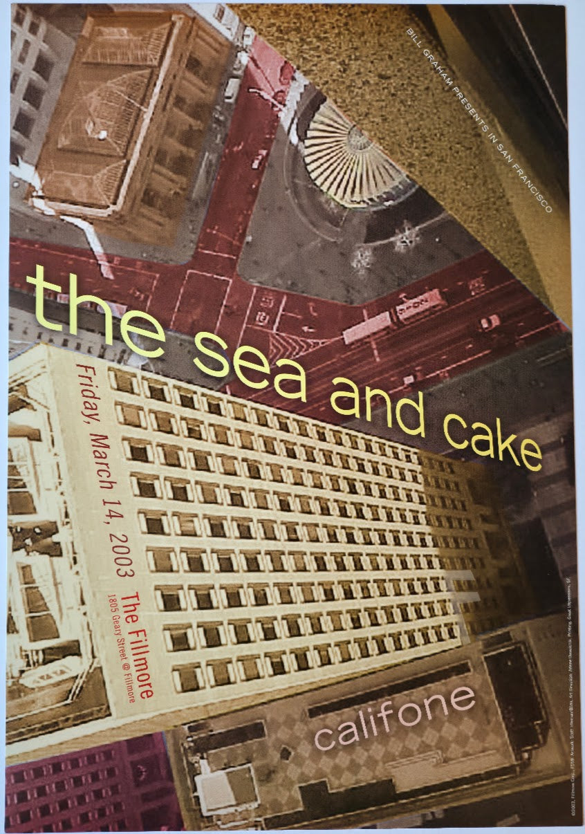 F558 The Sea And Cake, The Fillmore by Scott Idleman/Blink - March 14, 2003 - San Francisco, Fillmore Gig Print
