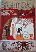 F564 Bright Eyes, Arab Strap Paperback, The Fillmore by Grady McFerrin - April 8, 2003 - San Francisco, Fillmore Gig Print