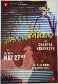 F567 Jason Mraz, Chantal Kreviazuk, The Fillmore by Tom & John - May 27, 2003 - San Francisco, Fillmore Gig Print