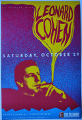 F57 Leonard Cohen, The Fillmore by Marc D'Estout - October 29, 1988 - San Francisco, Fillmore Gig Print