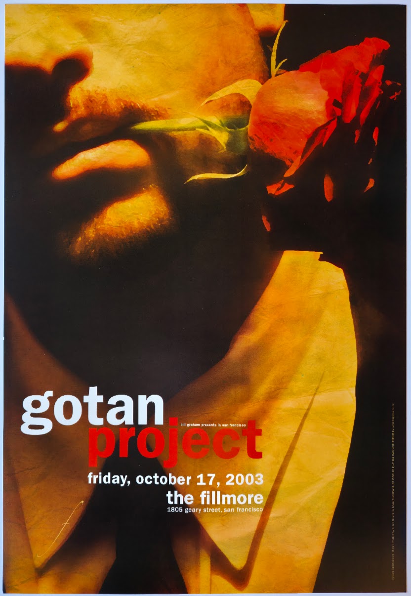 F591 Gotan Project, The Fillmore by Frank Wiedmann - October 17, 2003 - San Francisco, Fillmore Gig Print