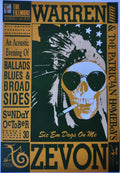 F60 Warren Zevon, The Fillmore by Libbie Shock - October 30, 1988 - San Francisco, Fillmore Gig Print