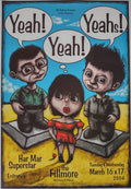 F612 Yeah! Yeah! Yeah!, The Fillmore by John Mavroudis - March 16-17, 2004 - San Francisco, Fillmore Gig Print