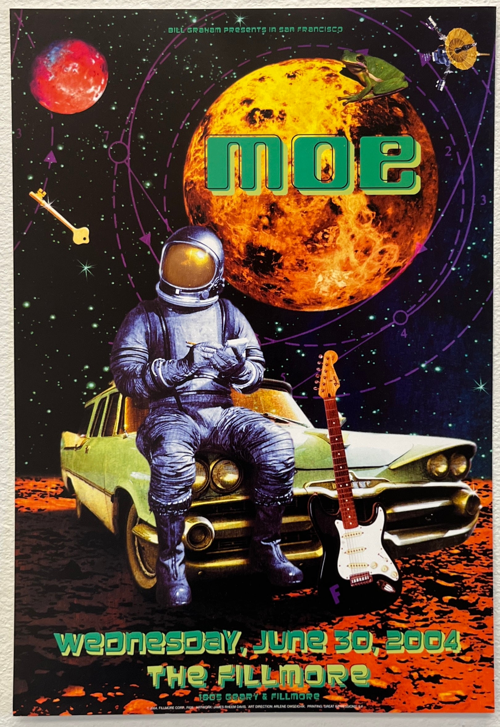 F626 MOE, The Fillmore by James Rheem Davis - June 30, 2004 - San Francisco, Fillmore Gig Print