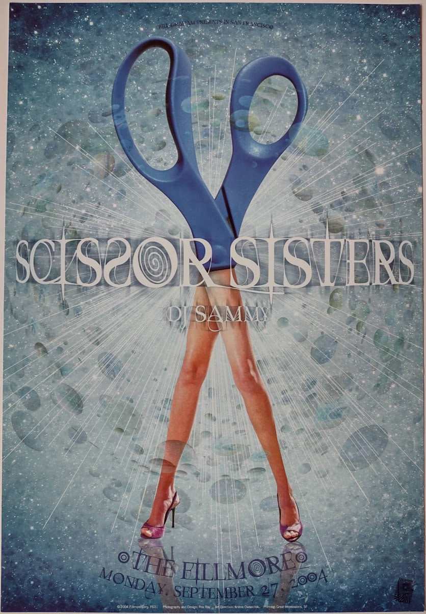 F631 Scissor Sisters, DJ Sammy, The Fillmore by Rex Ray - September 27, 2004 - San Francisco, Fillmore Gig Print