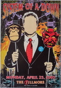 F685 System Of A Down, The Fillmore by James Rheem Davis - April 25, 2005 - San Francisco, Fillmore Gig Print
