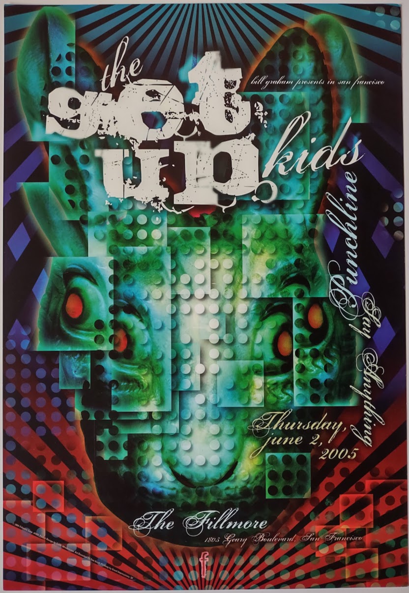 F693 The Get Up, The Fillmore by Frank Wiedmann - June 2, 2005 - San Francisco, Fillmore Gig Print