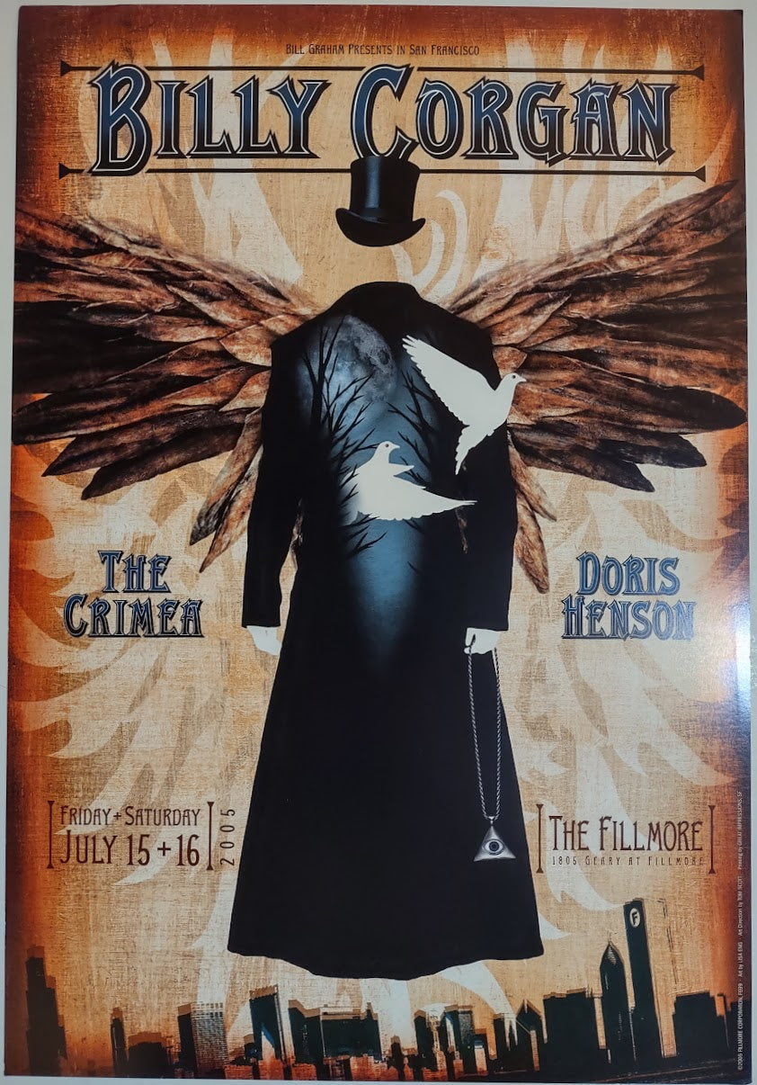 F699 Billy Corgan, The Crimea, The Fillmore by Lisa Eng - July 15-16, 2005 - San Francisco, Fillmore Gig Print